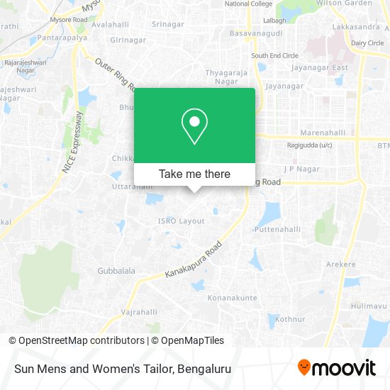 Sun Mens and Women's Tailor map