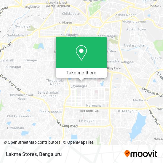 Lakme Stores map