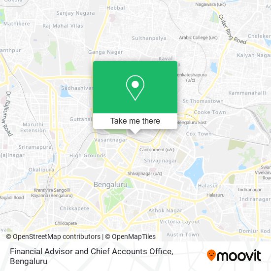 Financial Advisor and Chief Accounts Office map