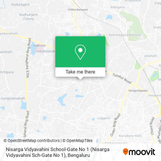 Nisarga Vidyavahini School-Gate No 1 map