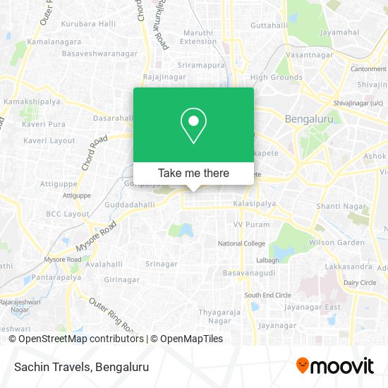 Sachin Travels map