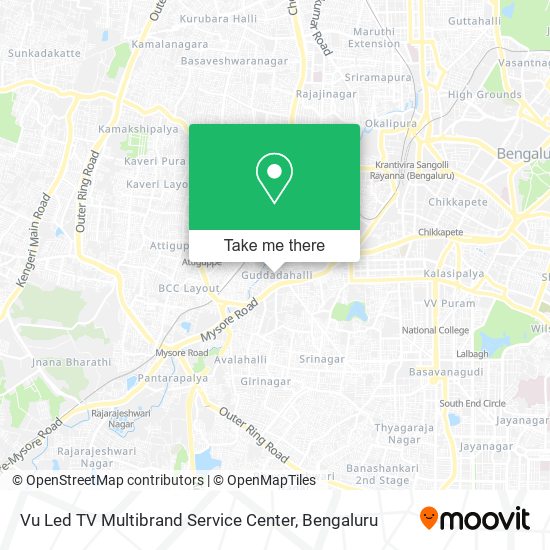 Vu Led TV Multibrand Service Center map