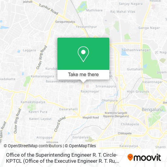 Office of the Superintending Engineer R. T. Circle-KPTCL map