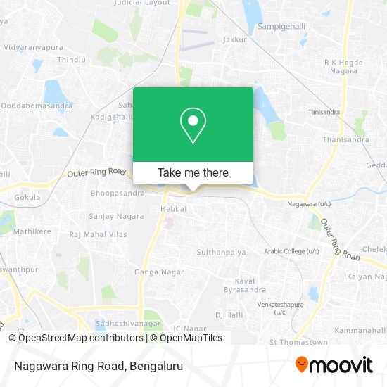 Nagawara Ring Road map