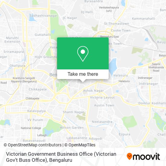 Victorian Government Business Office (Victorian Gov't Buss Office) map