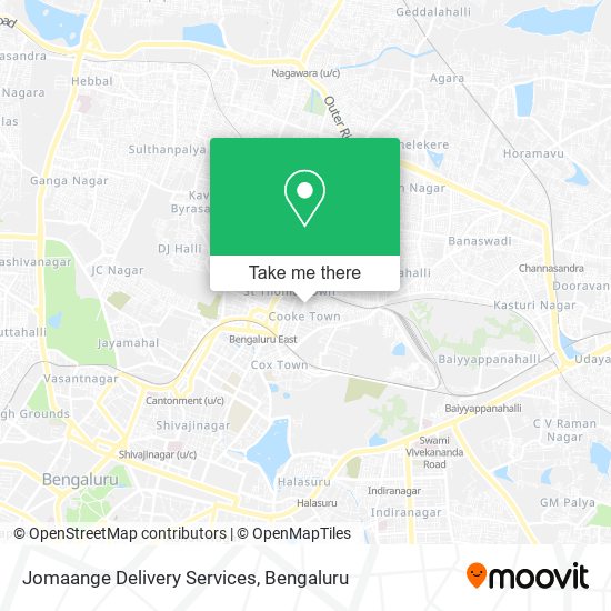 Jomaange Delivery Services map