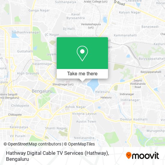Hathway Digital Cable TV Services map