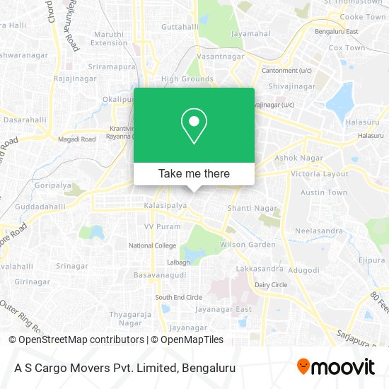 A S Cargo Movers Pvt. Limited map