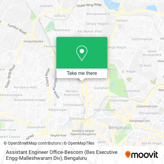Assistant Engineer Office-Bescom (Bes Executive Engg-Malleshwaram Div) map