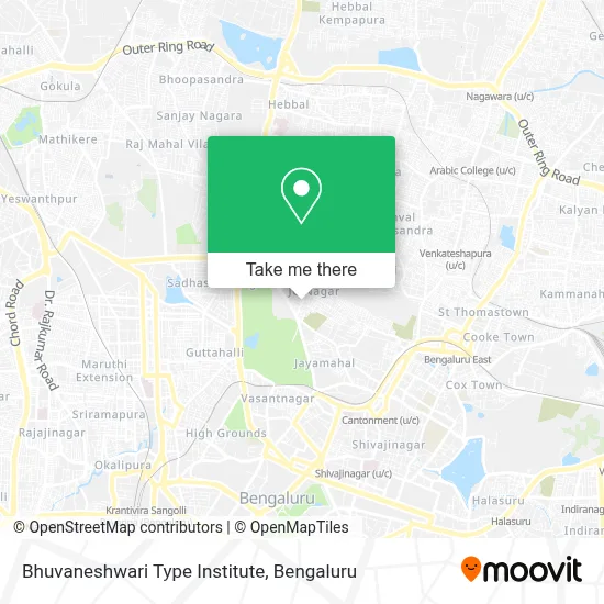 Bhuvaneshwari Type Institute map
