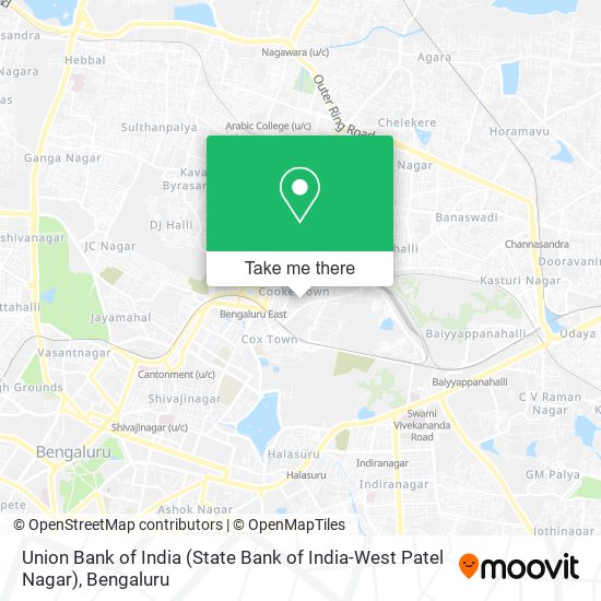 Union Bank of India (State Bank of India-West Patel Nagar) map
