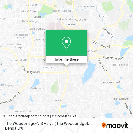 The Woodbridge-N S Palya map