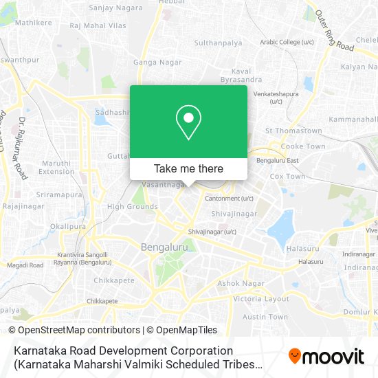 Karnataka Road Development Corporation map