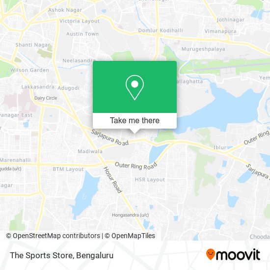 The Sports Store map