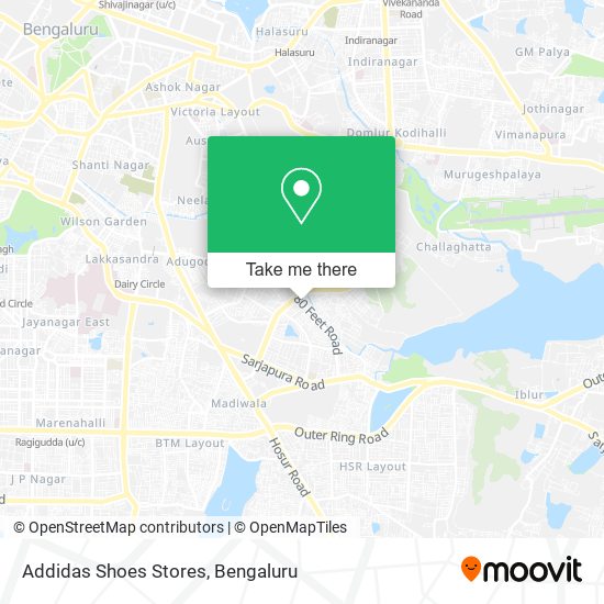 Addidas Shoes Stores map