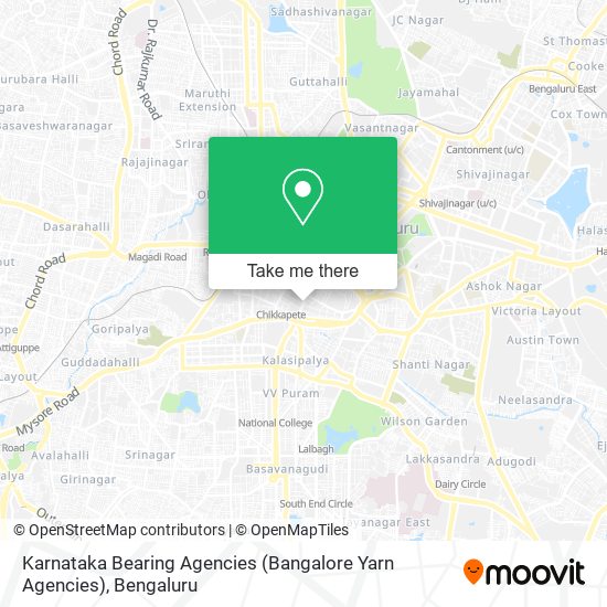 Karnataka Bearing Agencies (Bangalore Yarn Agencies) map