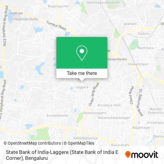 State Bank of India-Laggere (State Bank of India E Corner) map
