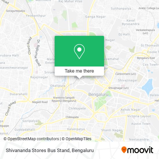 Shivananda Stores Bus Stand map
