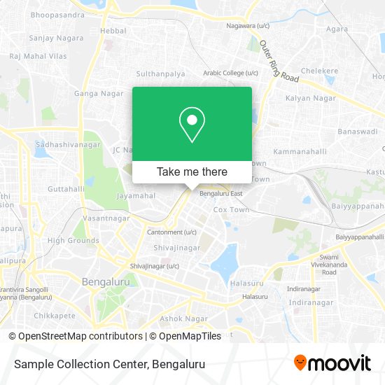Sample Collection Center map