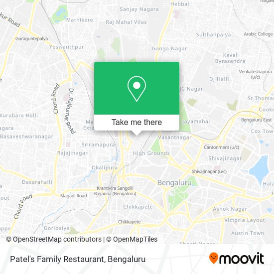 Patel's Family Restaurant map