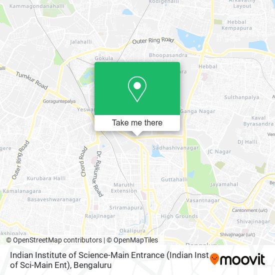Indian Institute of Science-Main Entrance (Indian Inst of Sci-Main Ent) map