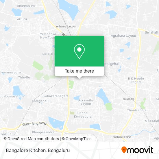 Bangalore Kitchen map