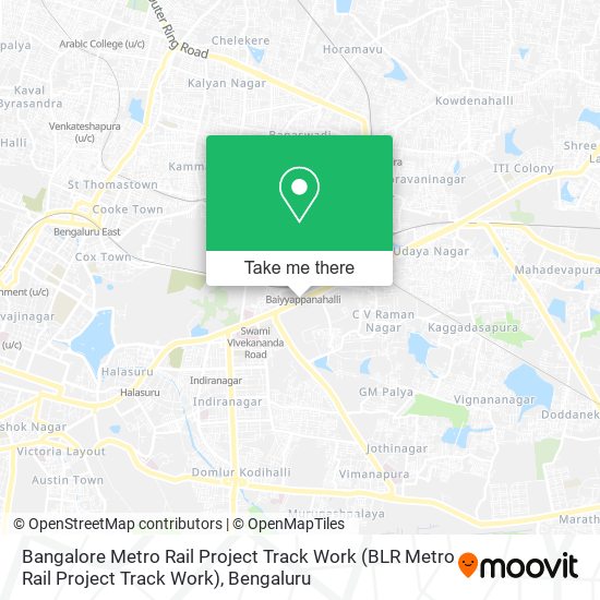 Bangalore Metro Rail Project Track Work map