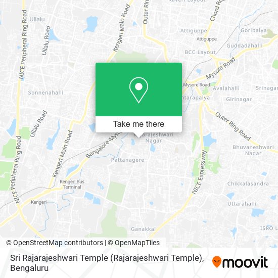 Sri Rajarajeshwari Temple map