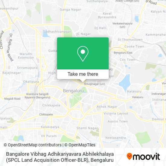 Bangalore Vibhag Adhikariyavara Abhilekhalaya (SPCL Land Acquisition Officer-BLR) map