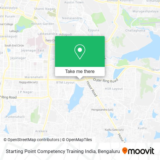 Starting Point Competency Training India map