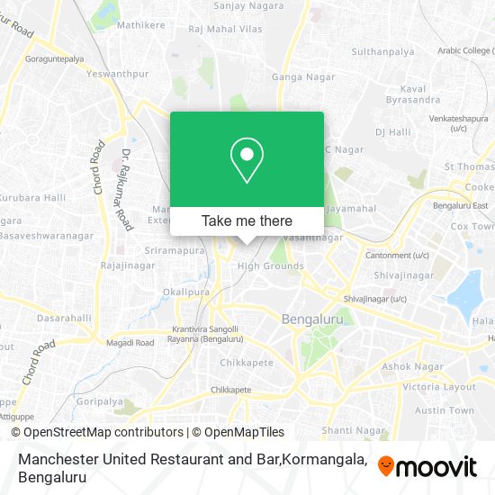 Manchester United Restaurant and Bar,Kormangala map
