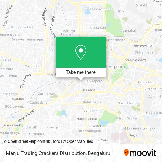 Manju Trading Crackers Distribution map