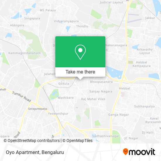 Oyo Apartment map