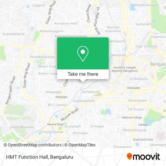 HMT Function Hall map