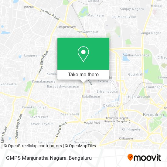 GMPS Manjunatha Nagara map