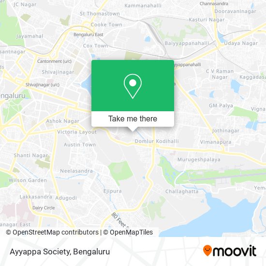 Ayyappa Society map