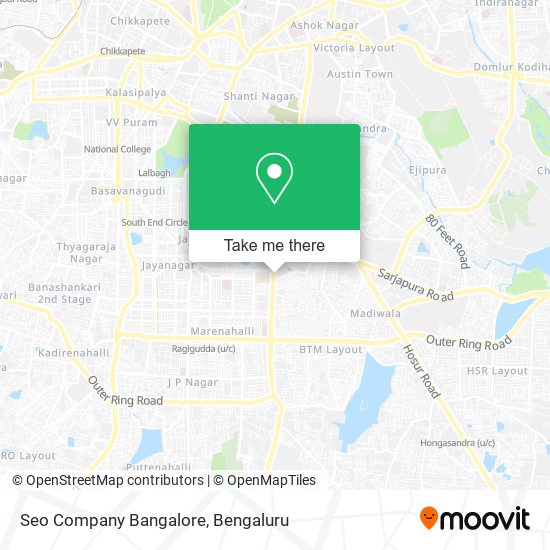 Seo Company Bangalore map