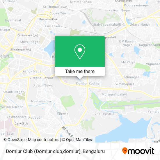 Domlur Club (Domlur club,domlur) map