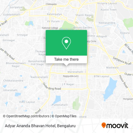 Adyar Ananda Bhavan Hotel map