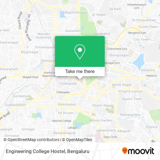 Engineering College Hostel map