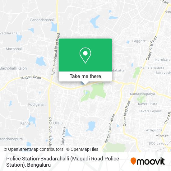 Police Station-Byadarahalli (Magadi Road Police Station) map