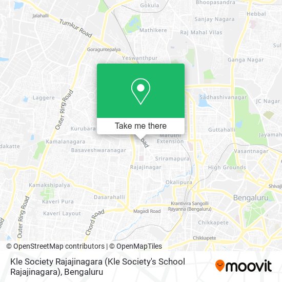 Kle Society Rajajinagara (Kle Society's School Rajajinagara) map
