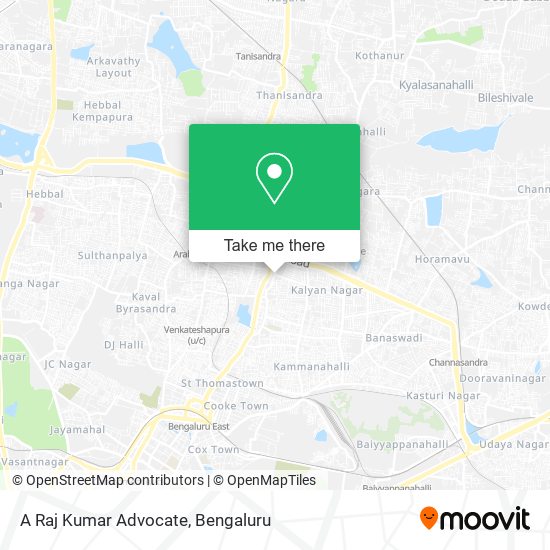 A Raj Kumar Advocate map