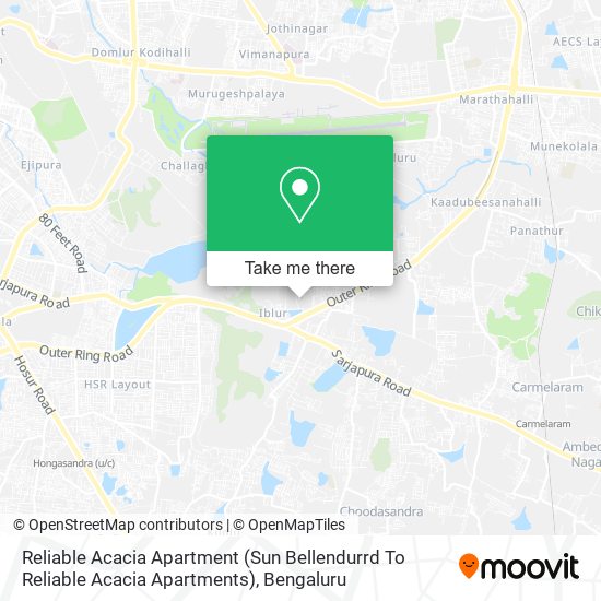 Reliable Acacia Apartment (Sun Bellendurrd To Reliable Acacia Apartments) map