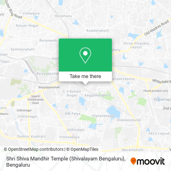 Shri Shiva Mandhir Temple (Shivalayam Bengaluru) map