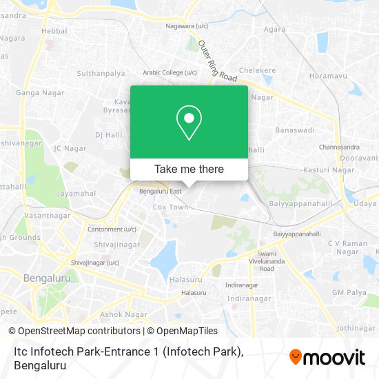 Itc Infotech Park-Entrance 1 map