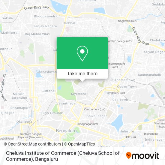 Cheluva Institute of Commerce map