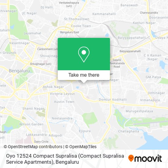 Oyo 12524 Compact Supralisa (Compact Supralisa Service Apartments) map