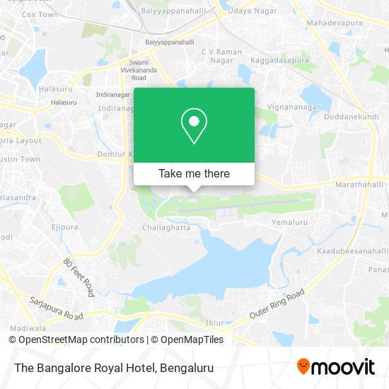 The Bangalore Royal Hotel map