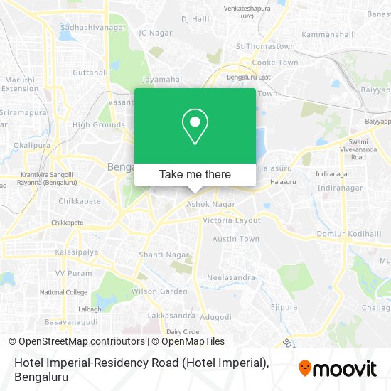 Hotel Imperial-Residency Road map